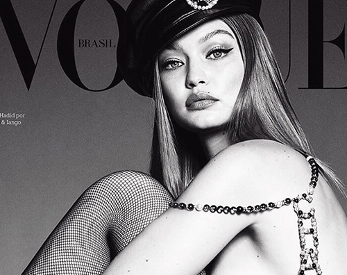 Gigi Hadid cover Gigi Hadid in topless su Vogue Brasil