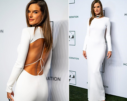 Alessandra Ambrosio Alessandra Ambrosio in bianco al MOSAIC Gala