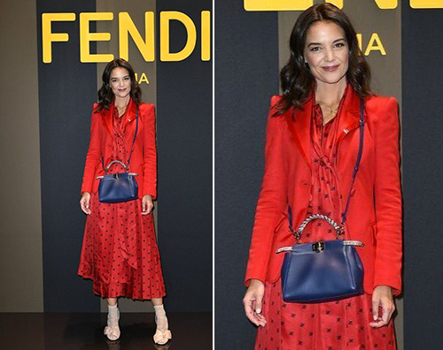 Katie Holmes 1 Katie Holmes in rosso per Fendi