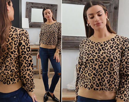 Lea Michele Lea Michele, animalier per lautunno