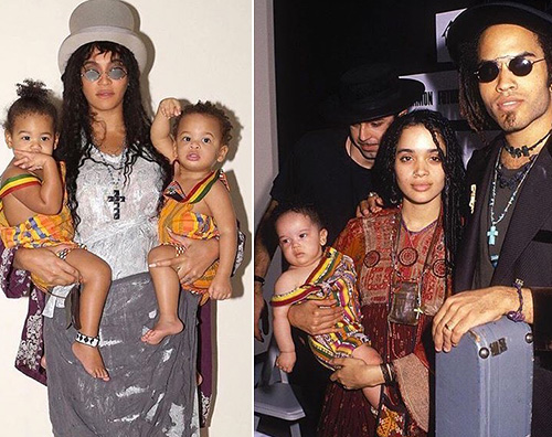 beyonce famiglia kravitz Beyonce come Lisa Bonet per i suoi 37 anni