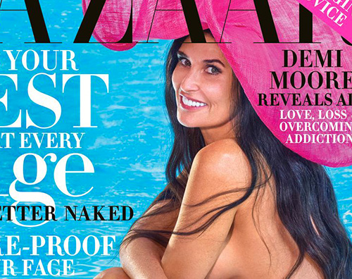 demi moore cover Demi Moore è hot su Harpers Bazaar