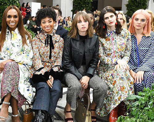 Le celebrity in prima fila allo show di Tory Burch nyfw Le celebrity in prima fila allo show di Tory Burch