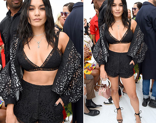 vanessa hudgens Vanessa Hudgens in tiro per la Fashion Week