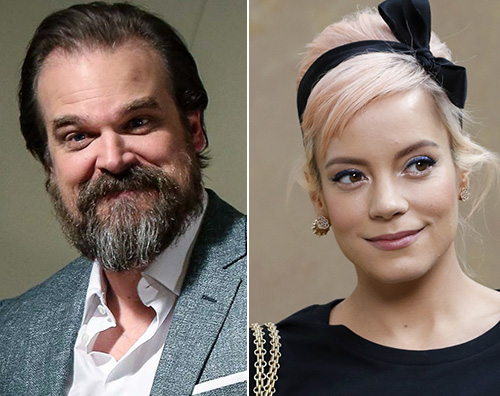 David Harbour e Lily Allen David Harbour e Lily Allen debutto di coppia sui social