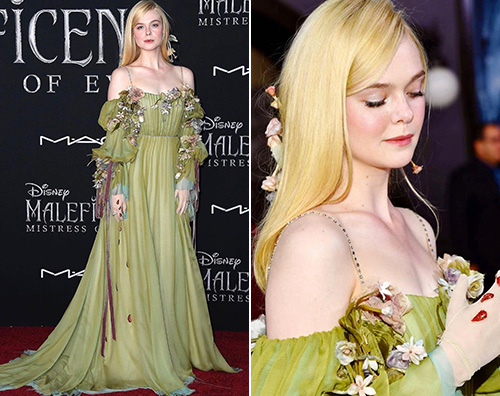 Elle Fanning Elle Fanning è una fatina alla premiere di Maleficent