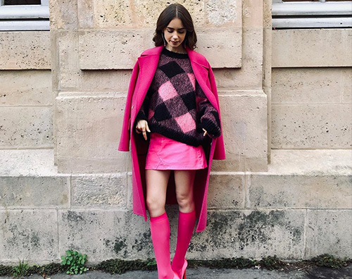 Lily Collins a tutto rosa su Instagram lily collins Lily Collins a tutto rosa su Instagram