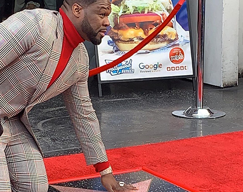 50 cent 2 50 Cent ha la sua stella sulla Walk of Fame