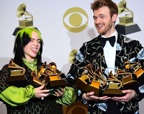 billie eilish e finneas Grammy Awards 2020: Billie Eilish è da record