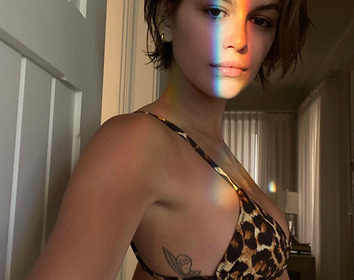 kaia  Kaia Gerber, selfie in bikini su Instagram