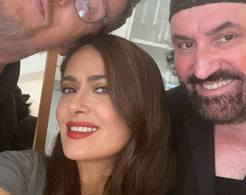 salma hayek Salma Hayek è già tornata a lavoro