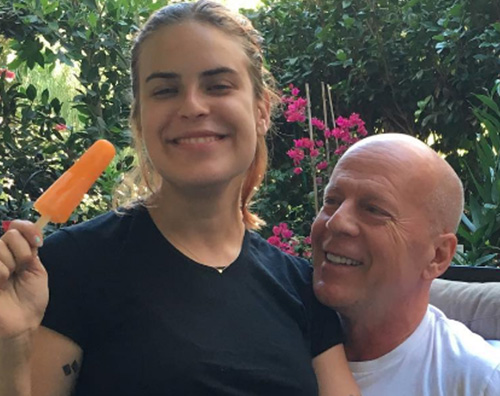 bruce e tallulah willis Bruce Willis ha rasato la testa di Tallulah