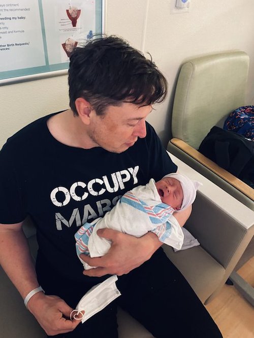 Elon Musk rivela il nome del suo bambino... forse! Elon Musk rivela il nome del suo bambino... forse!