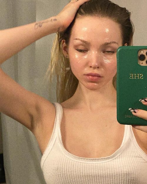 116886860 144189127315825 6502464600315875572 n Dove Cameron, maschera di bellezza su IG