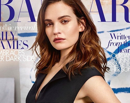 lily james Lily James star di Harpers Bazaar UK