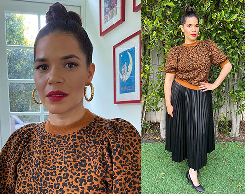 america ferrera America Ferrera il look sui social è autunnale