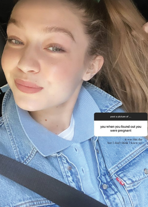 gigi hadid 2 Gigi Hadid ha condiviso una foto del giorno in cui ha scoperto di essere incinta