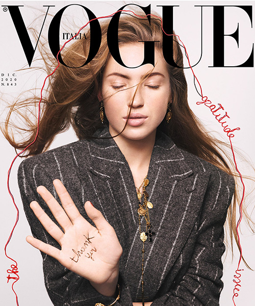lila moss cover Lila Moss sulla cover di Vogue Italia