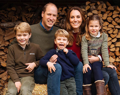 royal family Ecco la card natalizia di William e Kate