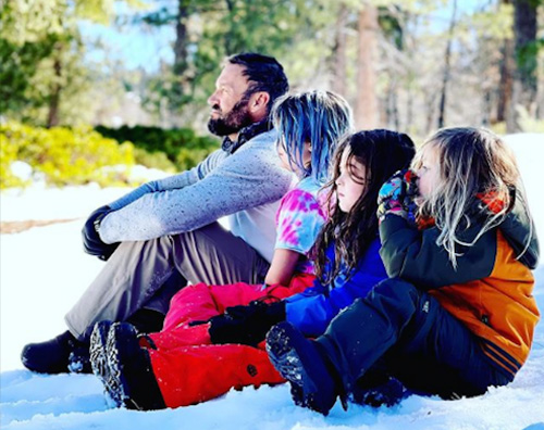 brian austin green Brian Austin Green con la neve coi figli