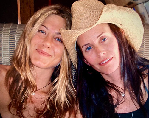 jennifer aniston courteney cox Jennifer Aniston, gli auguri di Courteney e Justin per il suo compleanno