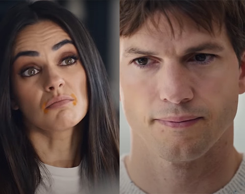 mila ashton Mila e Ashton protagonisti al Super Bowl