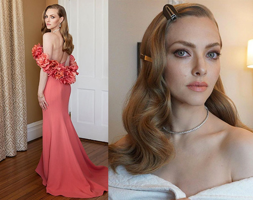 amanda seyfried Amanda Seyfried splendida ai Golden Globes 2021