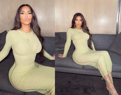 kim kardashian 1 Kim Kardashian in verde per San Patrizio