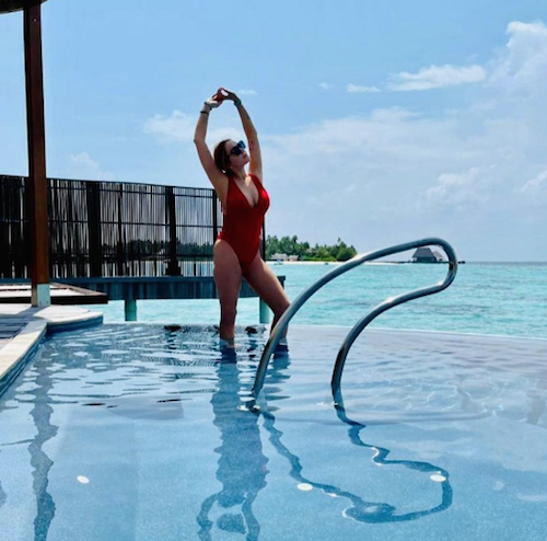 Schermata 2021 04 15 alle 09.30.57 Lindsay Lohan in vacanza alle Maldive