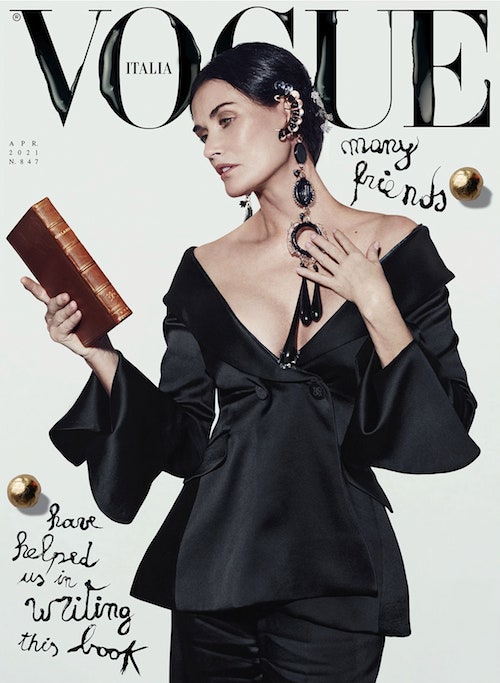 coverApr1 Demi Moore sulla cover di Vogue Italia