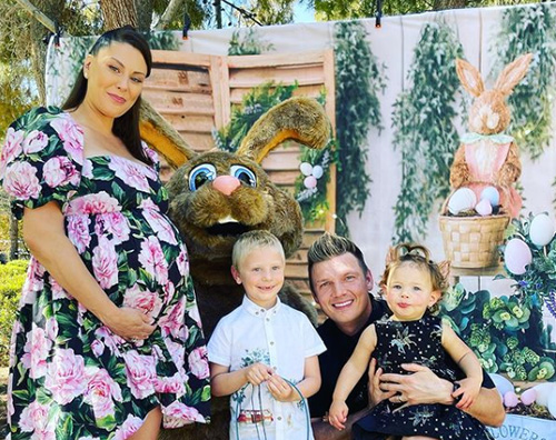 nick carter Nick Carter, foto di famiglia per Pasqua