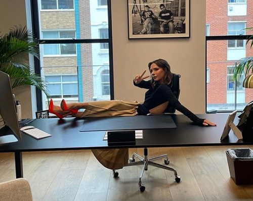 victoria beckham 1 Victoria Beckham e il duro lavoro