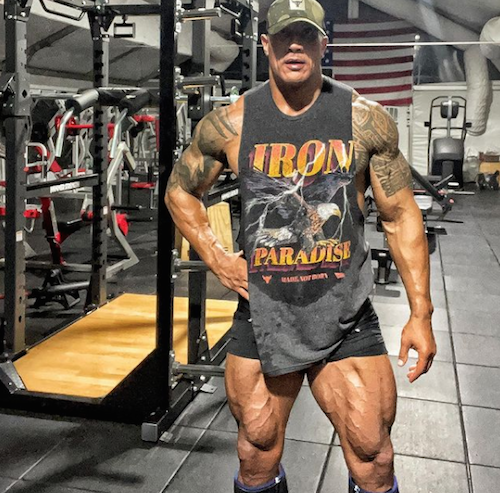 Schermata 2021 06 01 alle 13.56.29 The Rock mostra i muscoli su Instagram