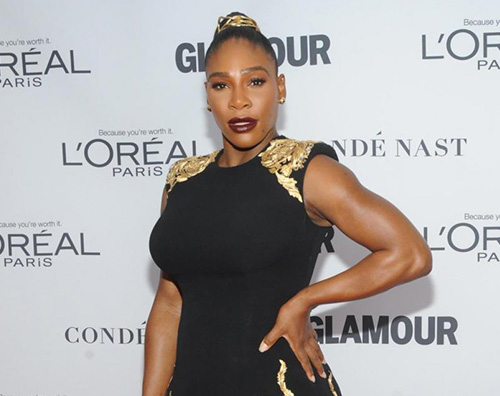 serena williams Serena Williams con Olympia sul campo da tennis