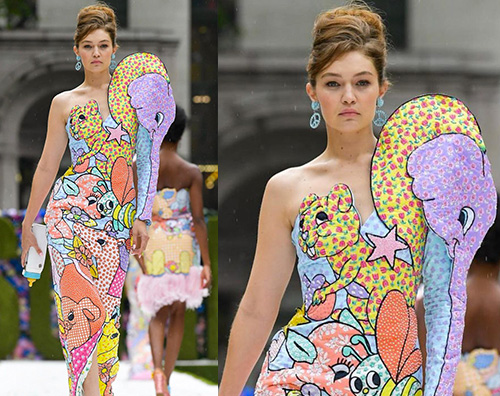 gigi hadid Gigi Hadid sfila per Moschino a NY