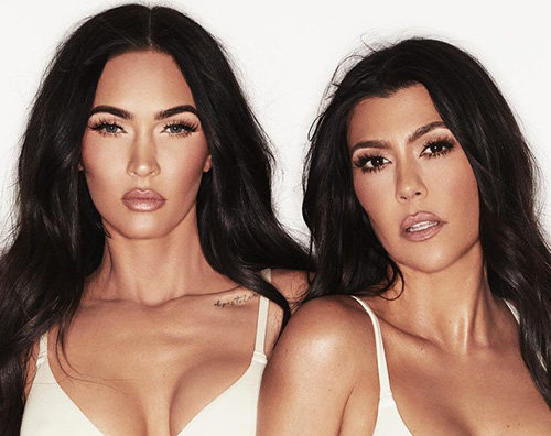 megan kourtney cover Megan Fox e Kourtney Kardashian, shooting hot in lingerie