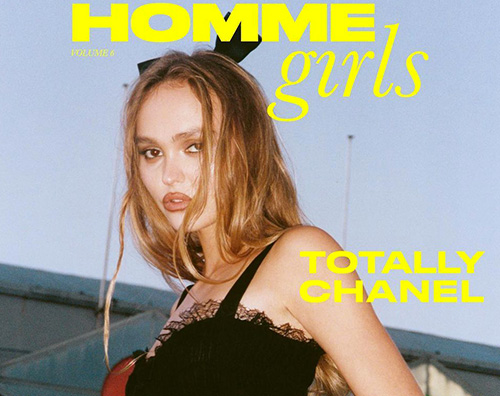 lily cover Lily Rose Depp è sulla cover di Homme Girls