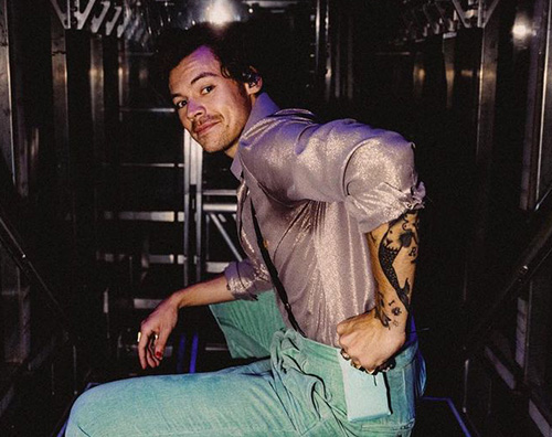 harry syles Harry Style nel backstage del Love On Tour