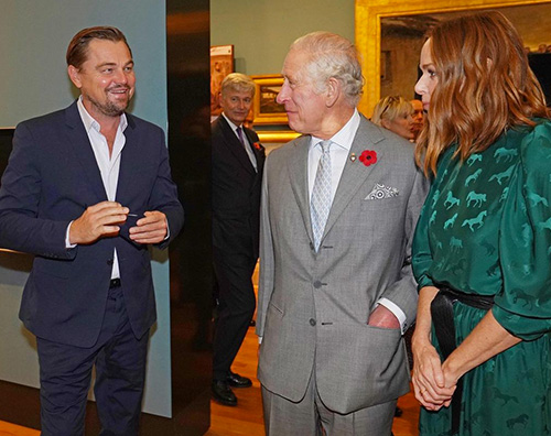 leo dicaprio principe carlo Leonardo DiCaprio e il Principe Carlo si sono incontrati a Glasgow