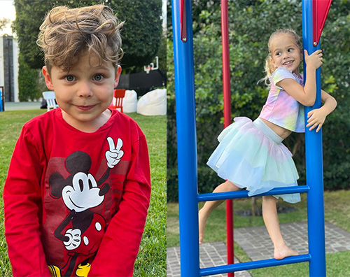iglesias Anna Kurnikova festeggia il compleanno dei gemelli su Instagram