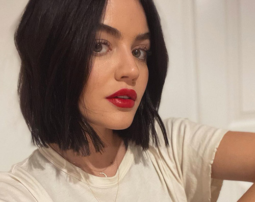 lucy hale Lucy Hale, labbra rosso fuoco su Instagram