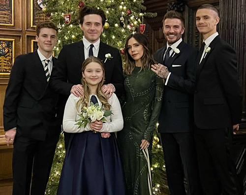 victoria david beckham Natale in famiglia per i Beckham