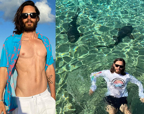 jared leto  Jared Leto, che fisico al mare!